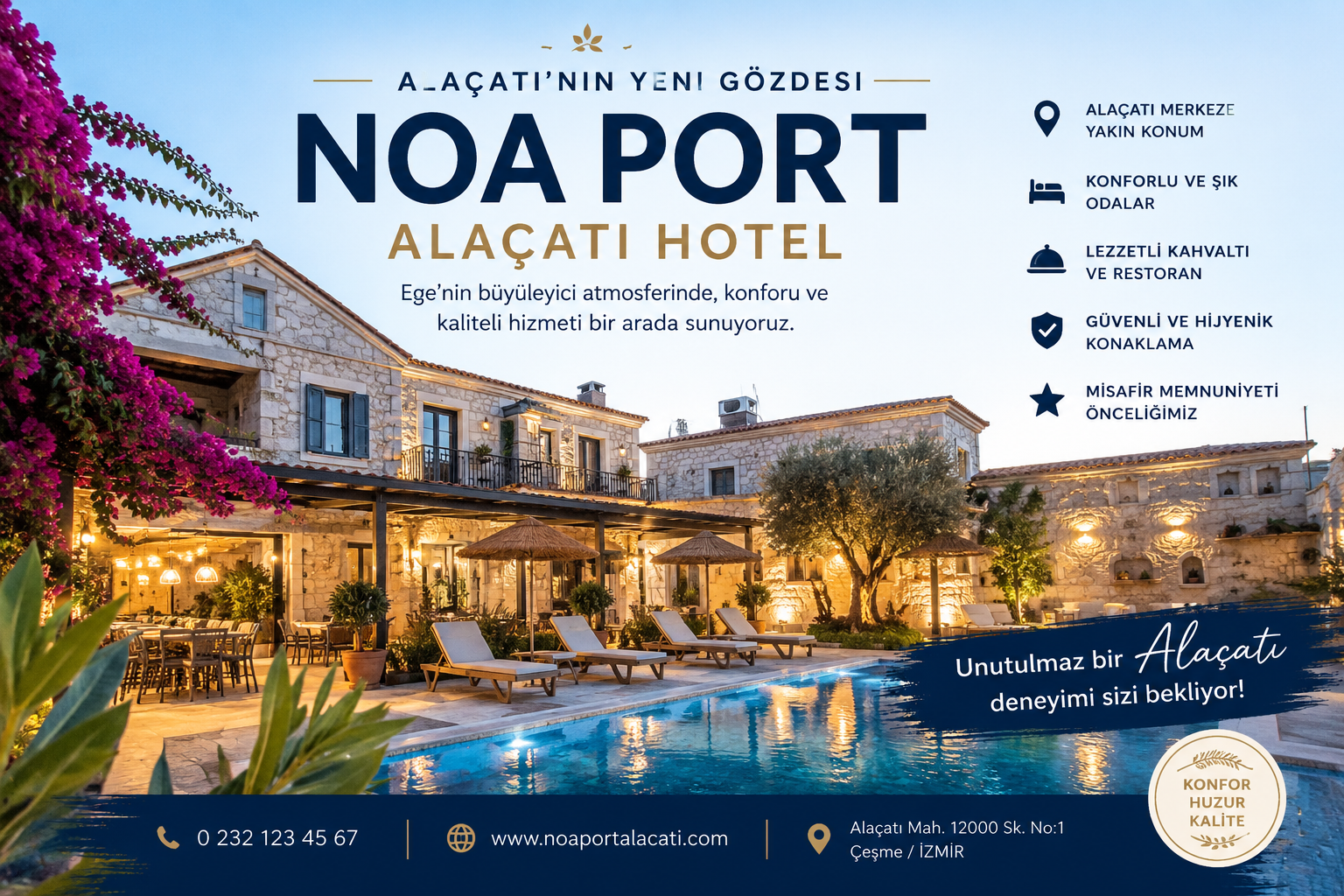 Alaçatı'da Konfor ve Ege Ruhunu Buluşturan Yeni Tatil Deneyimi