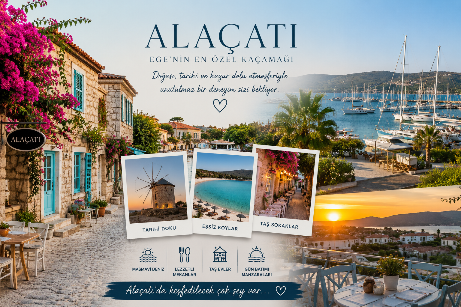 Alaçatı’da Tatil Yapılacak En Güzel Bölgeler