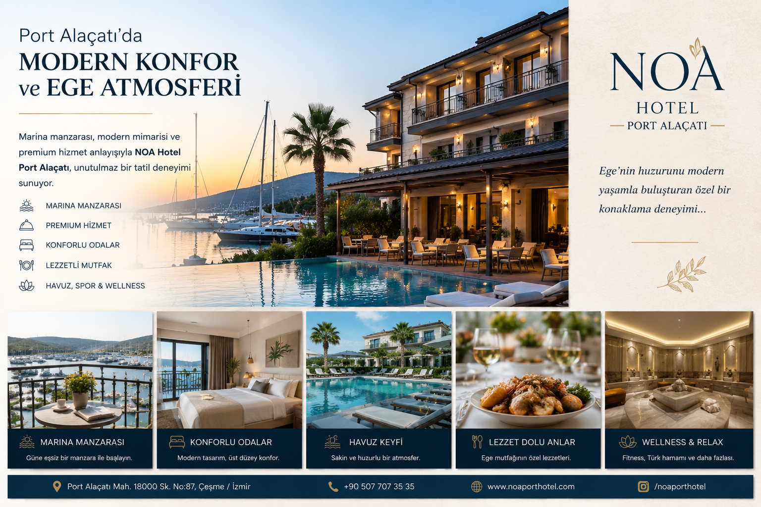 Alaçatı’da Konaklama Deneyimi: Modern Konfor ve Ege Atmosferi